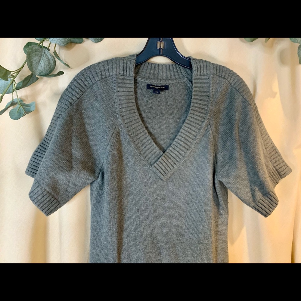 Banana Republic | V neck sweater/dress | green - Picture 5 of 7